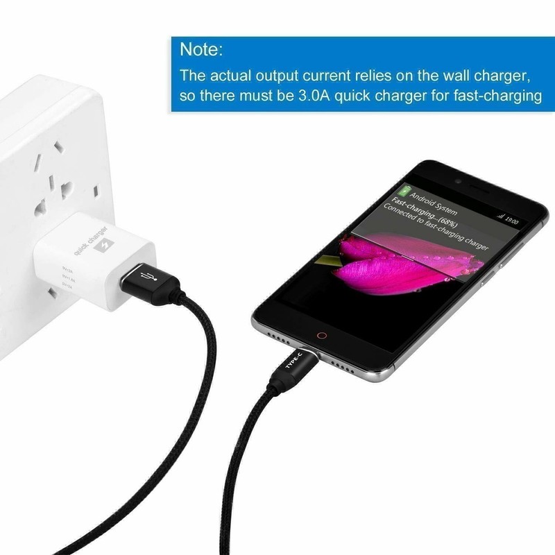 USB A to Type C Fast Charger Cable 3A For Samsung Mobile Phone Lead USB C Cable gallery