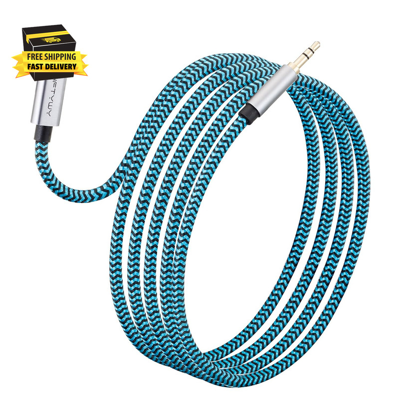 Aux to USB C Cable, 4Ft Nylon Braided Type C to 3.5Mm Audio Cord for Car Stereo, gallery