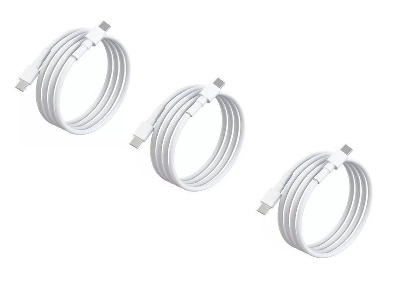 3 Pack: USB C to USB C Charging Cable for Apple Type C to Type C by TechSecure