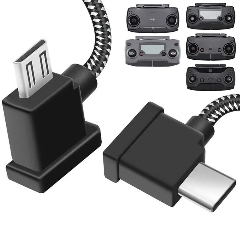 1FT Micro to USB C Remote Controller Cable for DJI Mavic Mini,Mini SE,Mavic