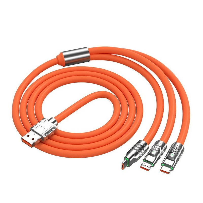 3 in 1 Fast Charging Cable Cell Phone Charger Cord For iPhone Type C Micro USB gallery