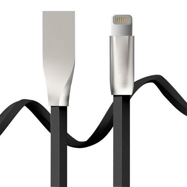 iPhone 11, Pro, Max – FLAT USB CABLE 6FT LONG FAST CHARGE POWER CORD SYNC WIRE