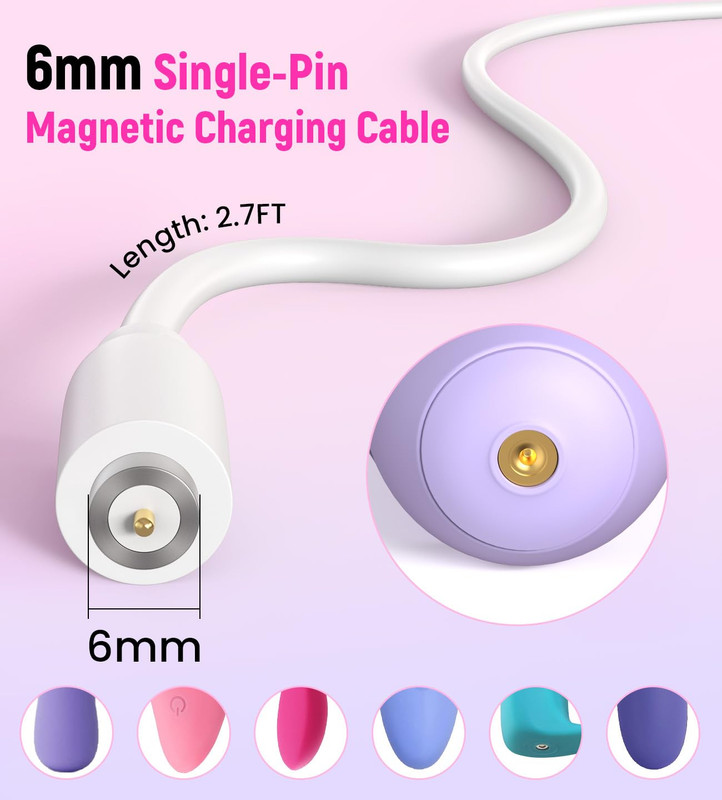 2.7Ft Magnetic USB DC Charger Cable 6Mm Single-Pin Replacement Fast USB gallery