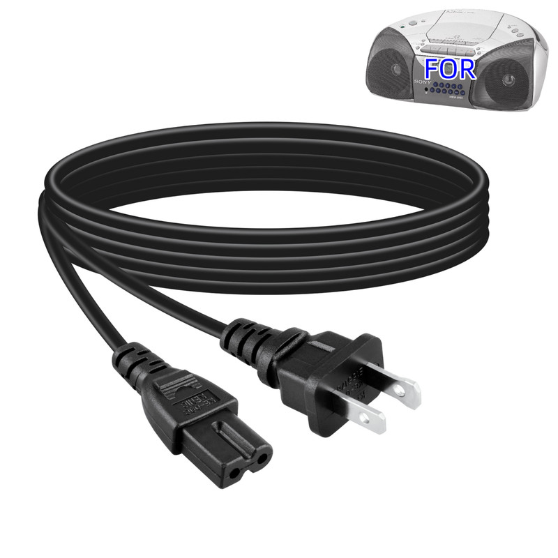 6FT AC Power Cord for Sony CFD-S200 CFD-S22 CFD-S250 CFD-S26 CFD-S28 CFDS32