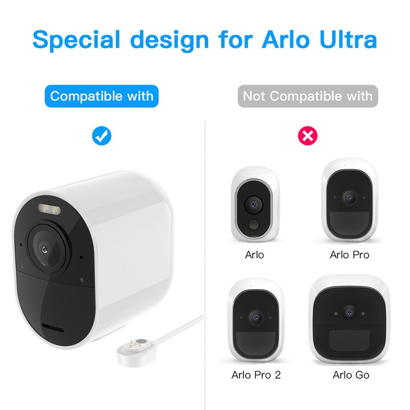 Power Cord For Arlo Ultra 4K UHD Magnetic Chanrging Cable DF-1022 Use 9M US H1U5 gallery