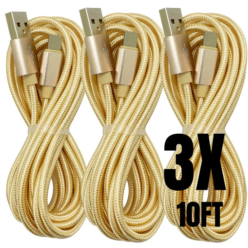 1/3Pack 10FT USB Data Charger Cables Lot For Apple iPhone 14 13 12 11 8 7 6 Cord
