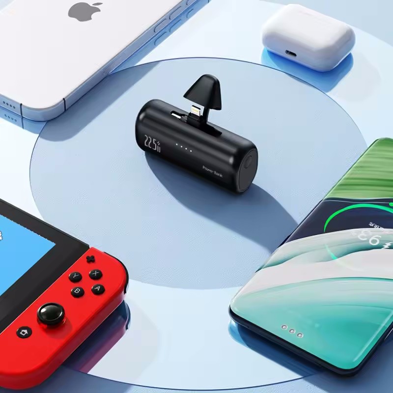 Mini Power Bank Dual Port Fast Charger 22.5W External Battery For iPhone Android gallery