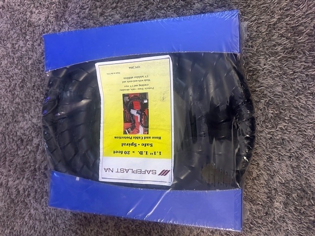 Safeplast 20' Black Hose and Cable Spiral Wrap - 1.1" OD gallery