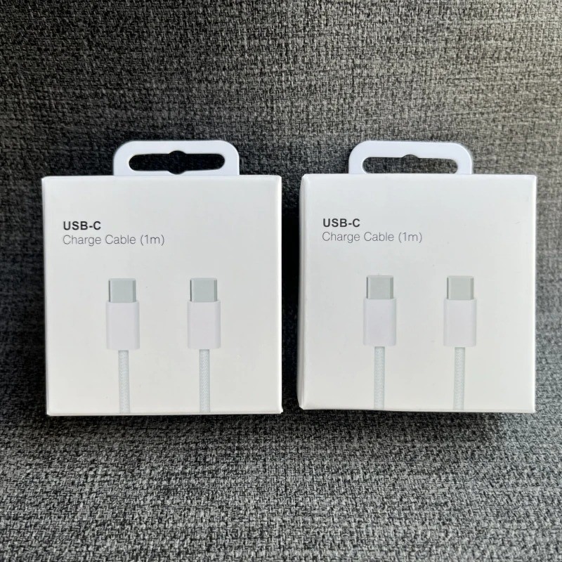 60W USB-C Fast Charging Cable Braided Data Cord for iPhone 15 Pro Max USB C