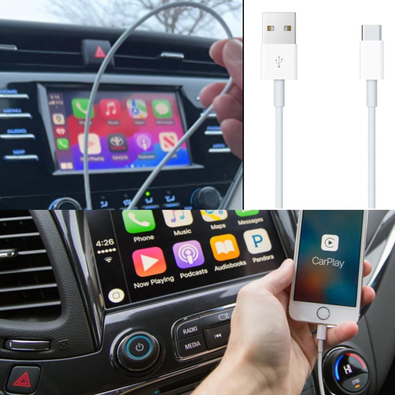 2 Pack Car Carplay Cable for iPhone 17 Air/15/16 16e 17e 15 Pro Max 15 Plus U... gallery