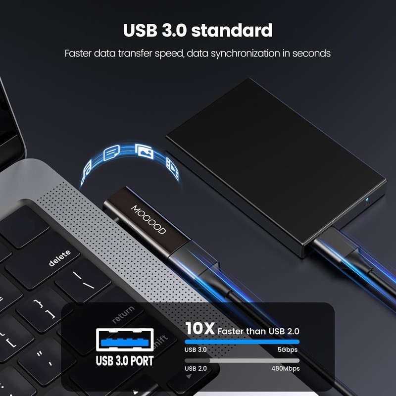 2-in-1 USB C Adapter: Data & Charge Simultaneously gallery