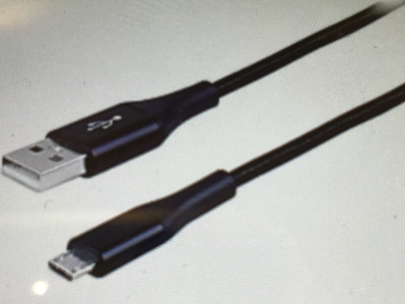 Ativa® USB Type-A To Micro USB Cable, 9', Black, 46893 gallery