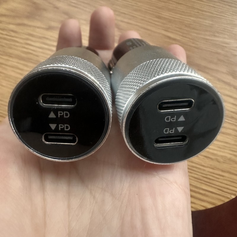 2Pack Dual Type C Fast 40W Car Charger Adapter USB C To C Cable For iPhone 15 16