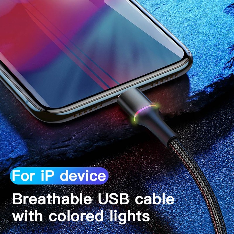 USB LED Fast Charging Cable Cord Charger for iPhone 14 13 12 11 XS Pro Max XR SE gallery