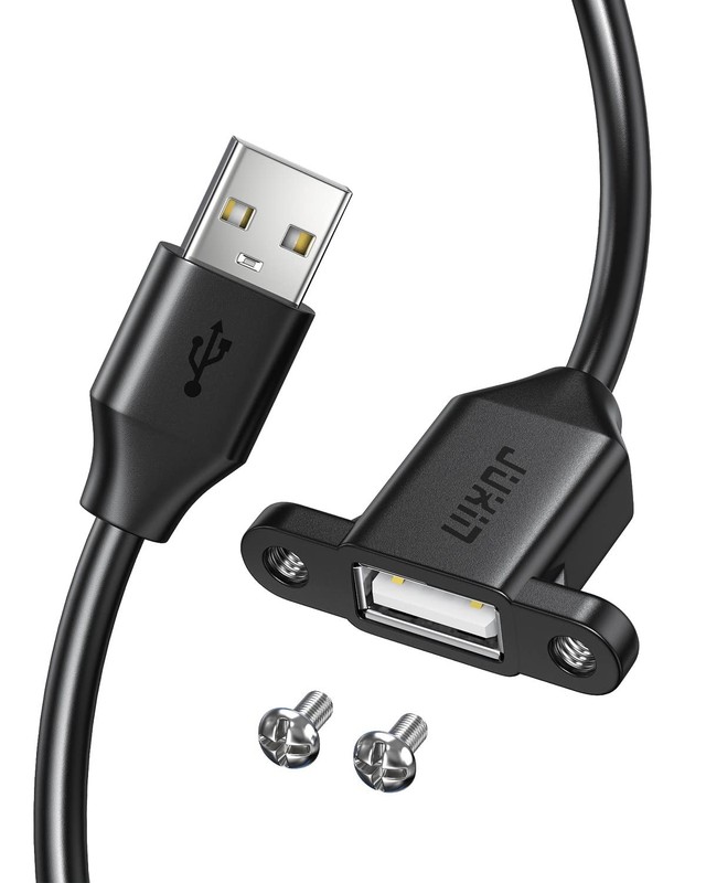 2Pack USB2.0 to Female Extension Cable 3FT with Ears can be Fixed Various Cha... gallery