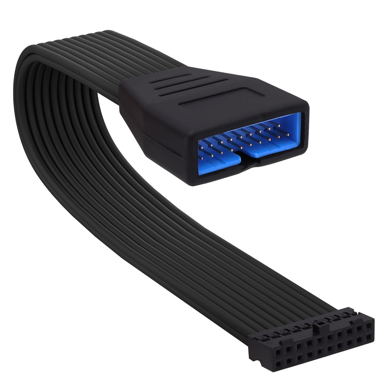USB 3.0 Header Extension Cable 19 20 Pin Male to Female Adapter Internal Compact