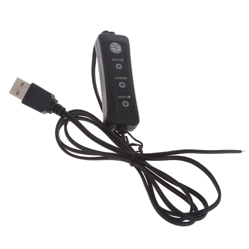 Indoor Use Male 2 Pin USB Soldering Power Cord for 5V LED Lights Fans gallery