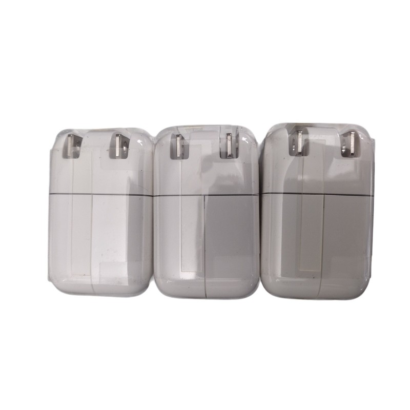 NEW Apple 10W USB Power Adapter - Genuine OEM White Wall Plug A1357 - Lot of 3 gallery