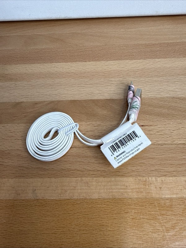 Pink Camo Flat Micro USB Charging Cable – 3ft Universal Sync & Charge Cord