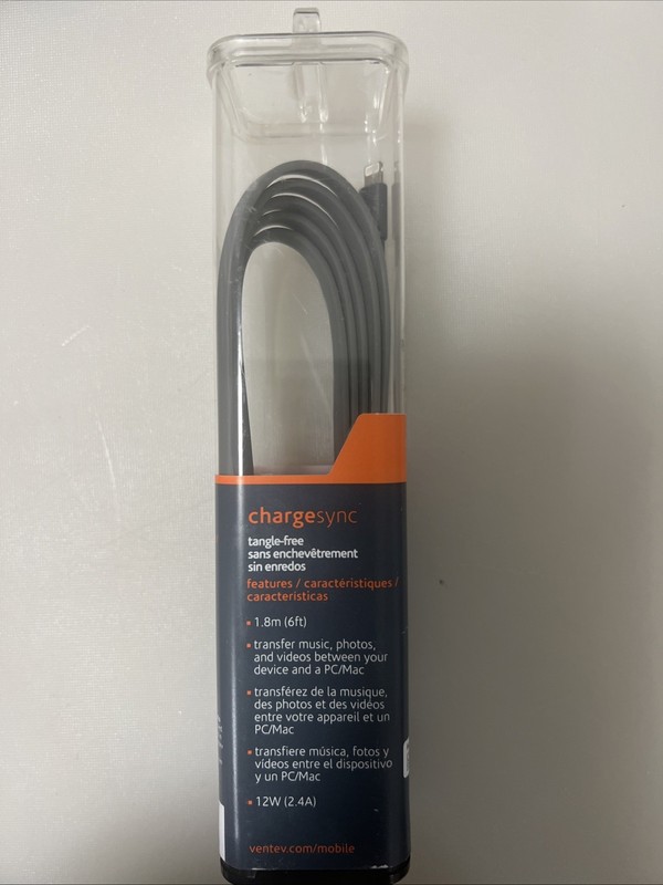 Chargesync 6 Foot tangle Free, Charging Cord For iPhone, iPod, iPad. gallery