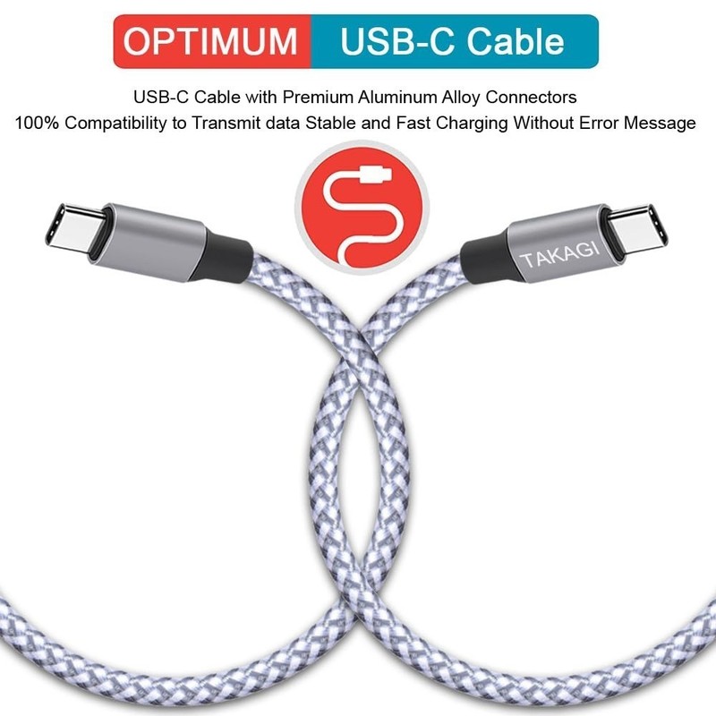 USB-C to USB-C Cable 60W Fast Charging 3-Pack 3ft Braided Data Sync gallery