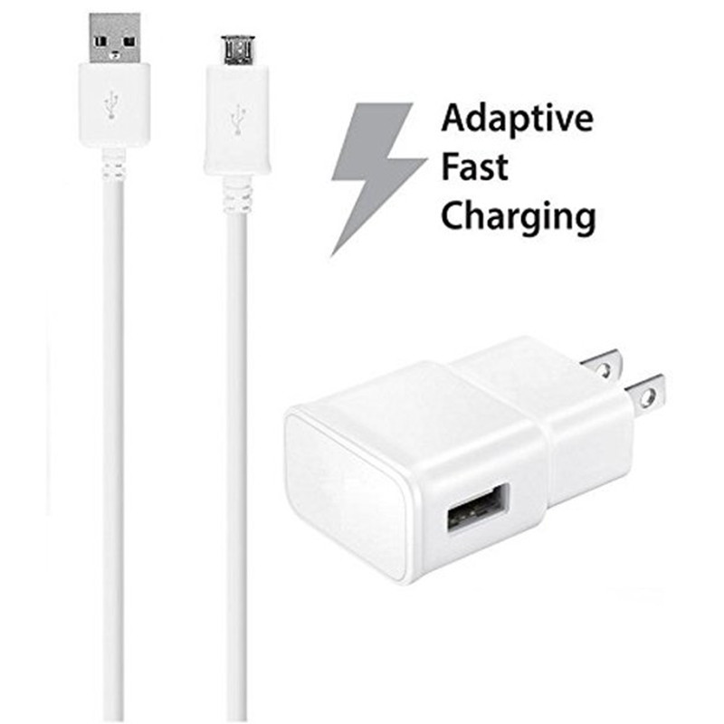 For Samsung Galaxy J3 Wall Charger + Cable Kit W/Micro USB 2.0 Fast Charger