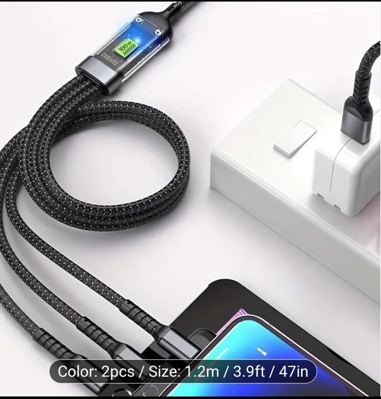 2/3pcs multi charging cable 3in 1 gallery