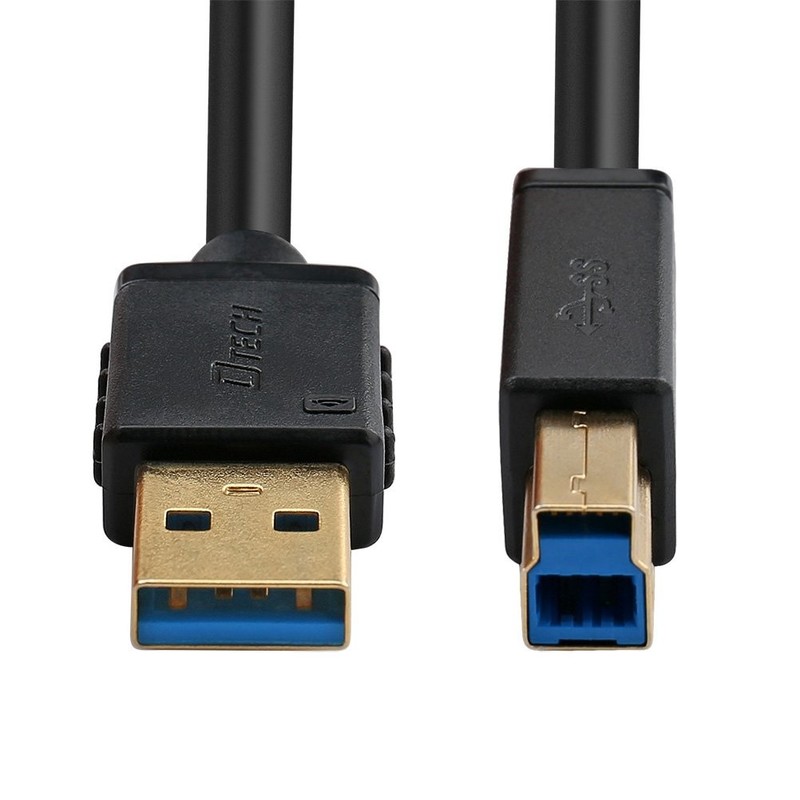 3 Feet 1 Meter USB 3.0 Printer Cable A To B Male Cord Superspeed Data Black gallery