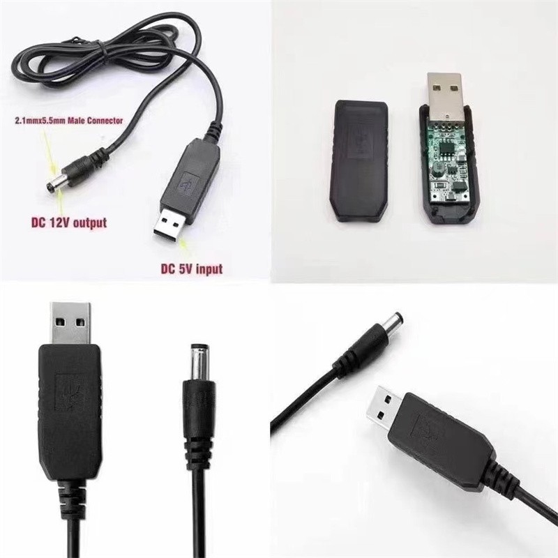 USB Power Boost Cable 5V to DC9V Boost Conversion Cable with 8DC Heads Adapter gallery