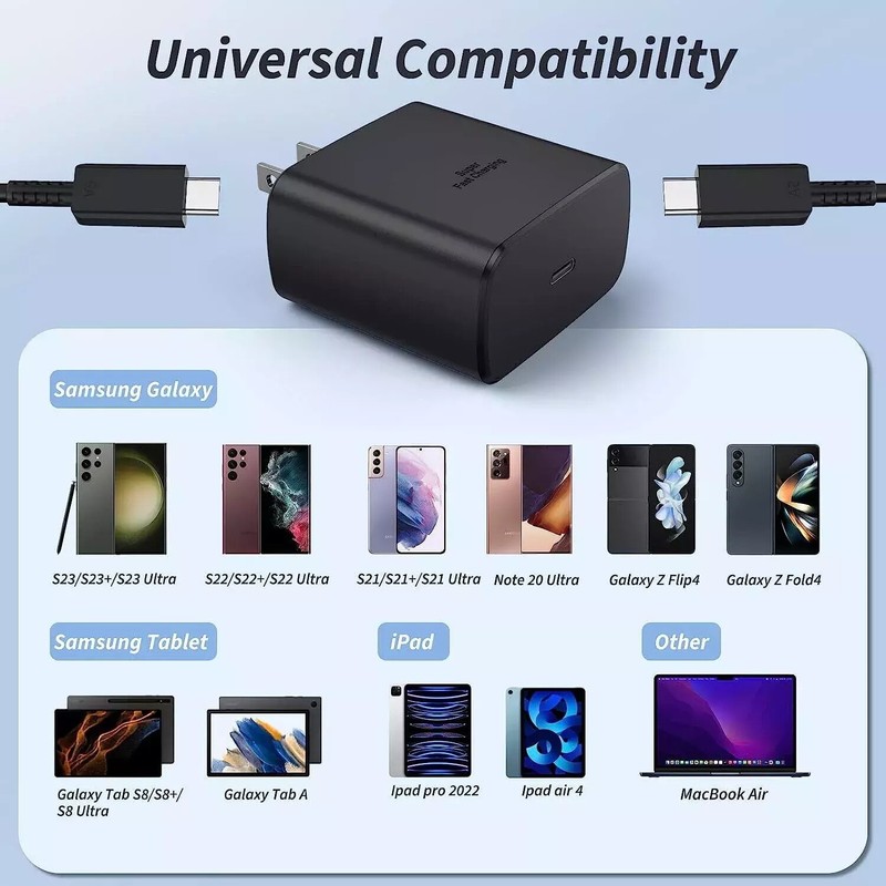 45W USB-C Super Fast Charger Adapter Power Plug For Samsung Galaxy S22 S23 S24 gallery