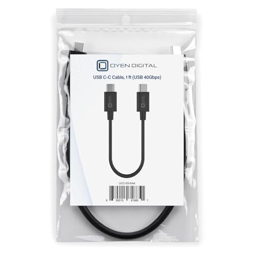 USB-C USB4 Cable 40Gbps 1ft 0.3M 8K Video 240W Charging gallery