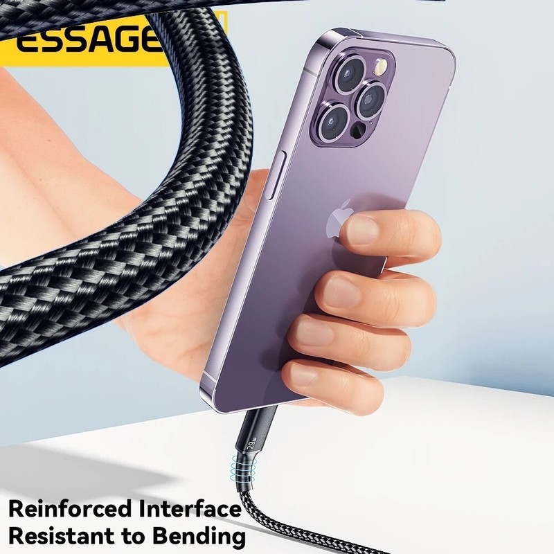 Essager Fast Charging Cable USB-C for iPhone/iPad PD 29W gallery