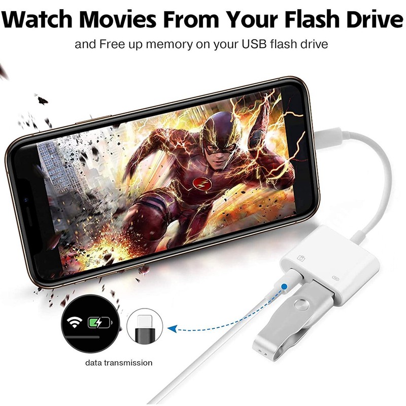 for iPad 7th/8th/9th iPad 10.2" Charging-Port to USB OTG Camera / U Disk Adapter gallery