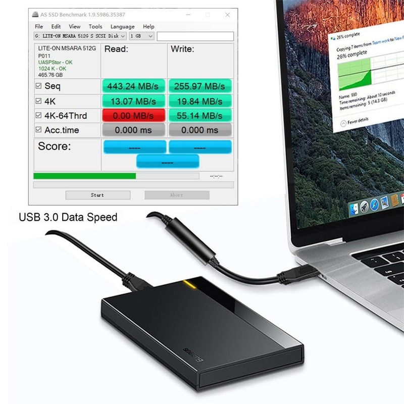 USB 3.1 Type-C Locking Connector to Standard USB3.0 Data Cable 300CM gallery