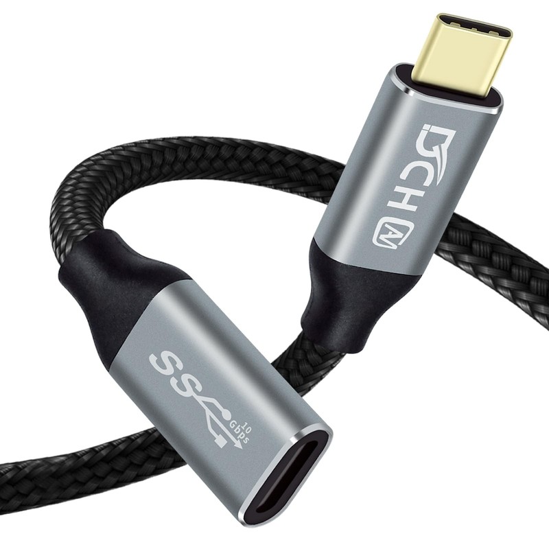 1.5ft 100W USB C To USB C Cable 4K Video Output 10Gbps PD 20V 5A Fast Charging