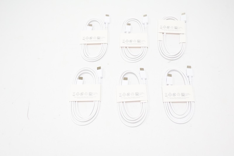Lot of 6 Original Samsung USB-C to C Super Fast Charging Cable