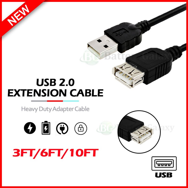 1-100 LOT USB 3FT 6FT 10FT FAST Extension Cord for Samsung Galaxy S25/S25+/Ultra