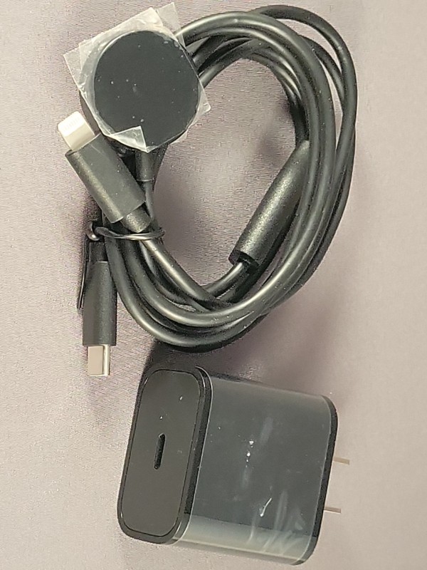 USB-C Charger Cable & Block For IPhone 14/13/pro/max/X Black