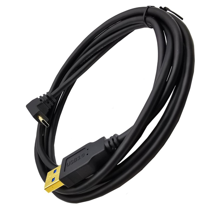 USB to USB C 90 Degree Cable, 5FT Type A Male to Type C Male Up Down Angle F... gallery
