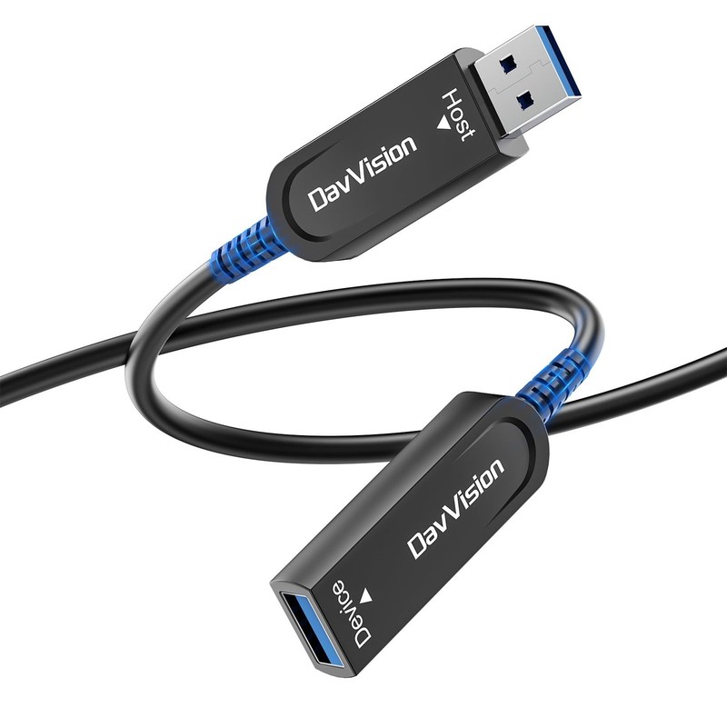 USB 3.2 Extension Cable 33 FT, Fiber Optic USB Cable 10Gbps Male to Female, U…