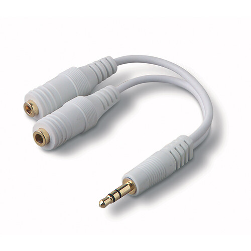 Headphones Splitter 3.5mm Earphone Adapter Dual Headset Port Audio for Tablets