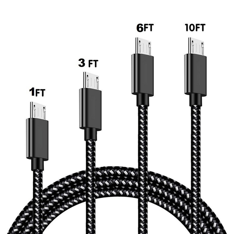 Lot of 100 Micro USB Fast Charger Data Cable Cord For Samsung Android HTC LG Lot