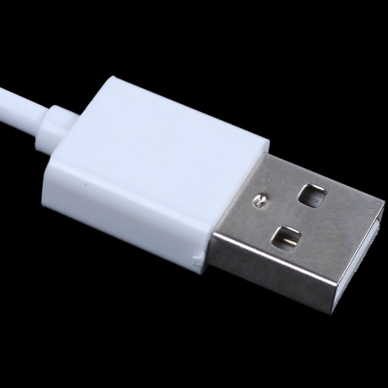 2X 3.5Mm Plug Audio Aux to Usb 2.0 Plug Adapter Charging Cable 1M White U8A2 gallery