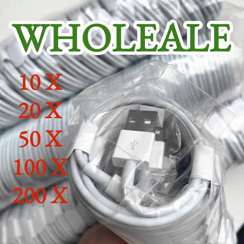 WHOLESALE Lot USB Cable Fast Charger For Apple iPhone 5s 6 7 8 XR XS 11 12 13 14 gallery