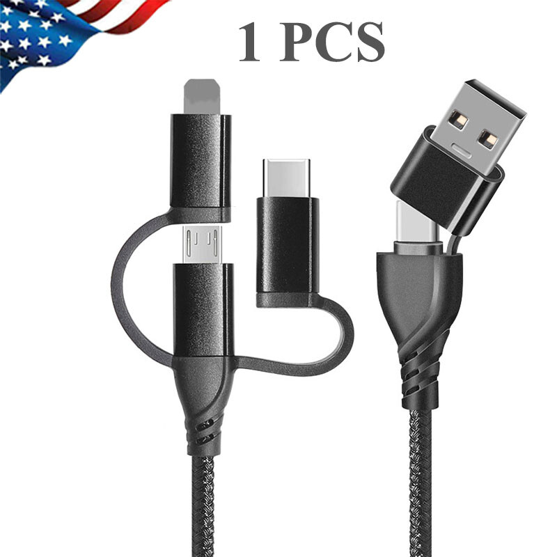 5 in 1 Fast USB Charging Cable Multi Function Charger Cord For Samsung S26 S25