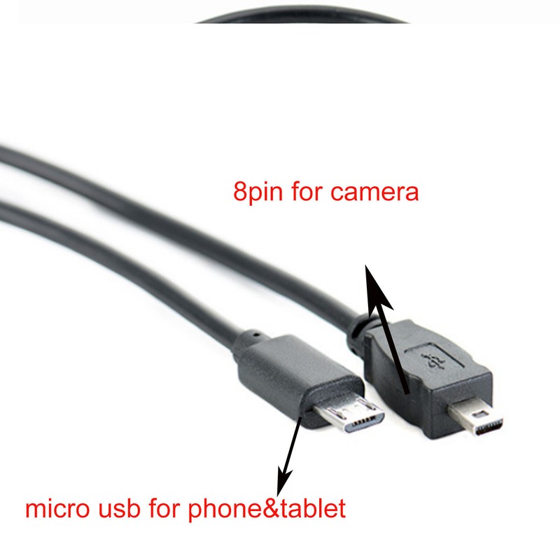 OTG data CABLE for nikon camera to smartphone tablet phone micro usb to 8 PIN gallery