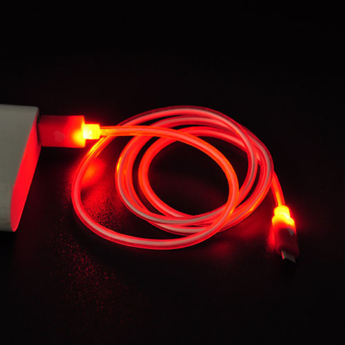 RED LED Lighted Micro USB Charging Data Cable for SAMSUNG GALAXY CORE PRIME G360