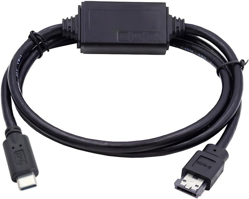 USB-C to eSATA Adapter 5Gbps Power Over eSATA for HDD/SSD/ODD gallery