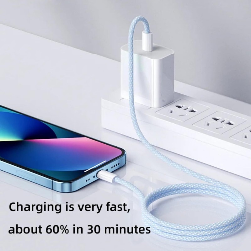 IPhone 16 15 Pro Max USB-C to USB-C Cable Fast Charger lot Type C Charging Cord gallery