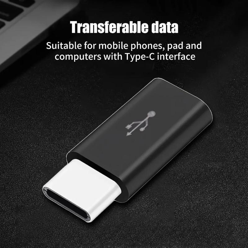 1/5/10Pcs Micro USB Female to Type C Male Adapter Converter for Android Smart Ph gallery